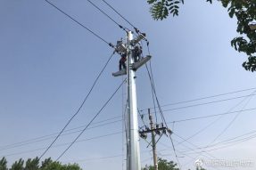 陽信供電公司開展線路檢修施工 陽信供電公司開展線路檢修施工
