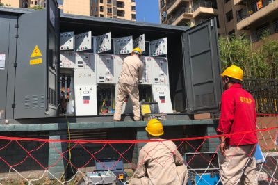 芙蓉花園項(xiàng)目環(huán)網(wǎng)柜進(jìn)行送電前調(diào)試 芙蓉花園項(xiàng)目環(huán)網(wǎng)柜進(jìn)行送電前調(diào)試