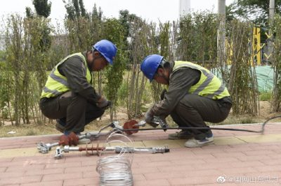 濟(jì)南供電公司對(duì)10千伏新堡線進(jìn)行遷改 濟(jì)南供電公司對(duì)10千伏新堡線進(jìn)行遷改