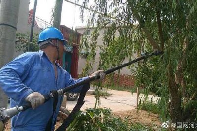 磁縣供電公司在10千伏東赫035線路清理樹(shù)障 磁縣供電公司在10千伏東赫035線路清理樹(shù)障