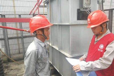 110千伏方家?guī)X變電站開展電容器支柱瓷瓶斷裂更換工作，及時消除設(shè)備缺陷，