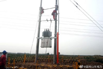 鹽窩鎮(zhèn)養(yǎng)殖示范小區(qū)配電網(wǎng)安裝變壓器3臺，容量共計1000千伏安