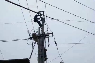 更換絕緣導線，拆除舊電桿，心里電桿，有效降低線路損耗