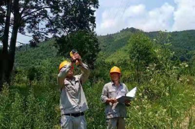 藍(lán)山縣供電公司在35KV所萬線及萬和線開展特巡測溫 藍(lán)山縣供電公司在35KV所萬線及萬和線開展特巡測溫