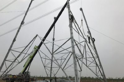 500千伏堡安、堡瀾線進行“三跨”改造工作