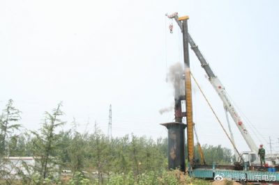 曹縣供電公司110千伏白躍線143-144號(hào)桿遷移施工 曹縣供電公司110千伏白躍線143-144號(hào)桿遷移施工