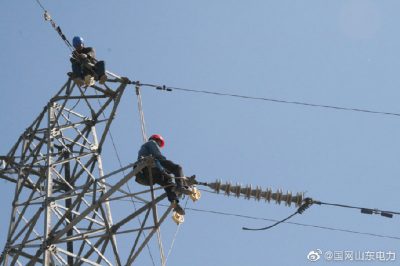 35千伏蔡青Ⅱ線1號(hào)至2號(hào)塔之間組立鐵塔一基 35千伏蔡青Ⅱ線1號(hào)至2號(hào)塔之間組立鐵塔一基