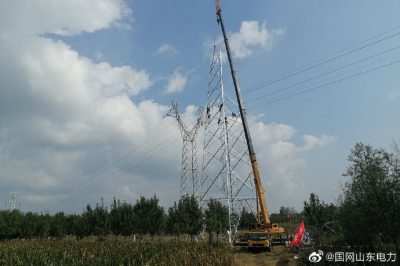 濱州供電公司對220千伏雙信線進(jìn)行加高改造 濱州供電公司對220千伏雙信線進(jìn)行加高改造
