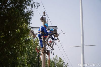 華明工廠支線進行升級裸鋁線換電纜