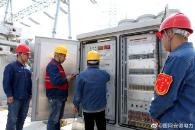 阜陽(yáng)供電公司對(duì)堯天湖變電站送電操作 阜陽(yáng)供電公司對(duì)堯天湖變電站送電操作