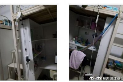 宿舍床頭掛排插？同學(xué)，還請?zhí)岣哂秒姲踩庾R！