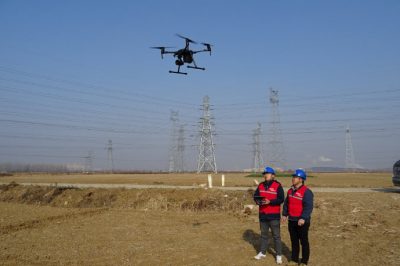 無(wú)人機(jī)對(duì)500千伏禹會(huì)變出線進(jìn)行通道勘查 無(wú)人機(jī)對(duì)500千伏禹會(huì)變出線進(jìn)行通道勘查