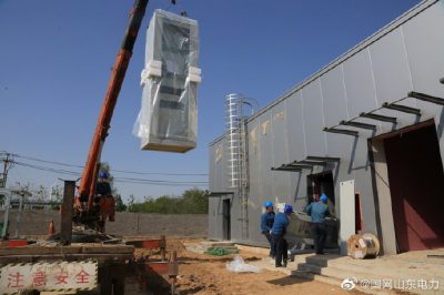 夏津縣供電公司35千伏田莊變電站建設現(xiàn)場 夏津縣供電公司35千伏田莊變電站建設現(xiàn)場