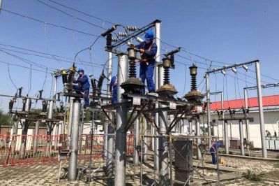 110千伏湯澗變電站母線引下線進(jìn)行絕緣化改造 110千伏湯澗變電站母線引下線進(jìn)行絕緣化改造