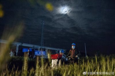 楚州—朱橋220kV線路增容改造工程施工現(xiàn)場 楚州—朱橋220kV線路增容改造工程施工現(xiàn)場