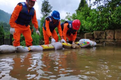 防汛演習日?；?暴雨雷電都不怕