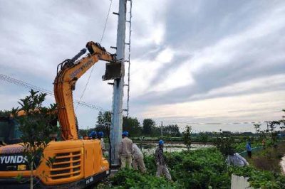 對前鋒鎮(zhèn)張集7號變低壓線路進行電網改造