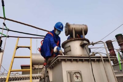 對(duì)35千伏張村站2號(hào)主變進(jìn)行檢修