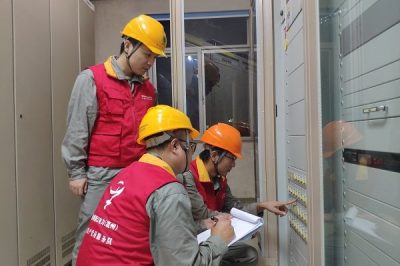 在110千伏蒲岐變現(xiàn)場對秋檢隱患整改情況進(jìn)行核查工作