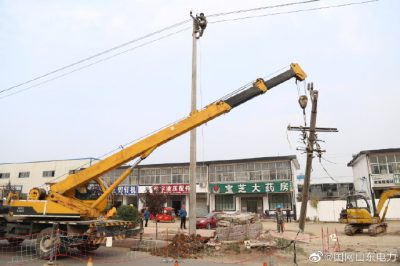 為李家黑墩村進行配網(wǎng)改造