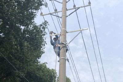 在城廂鎮(zhèn)對10千伏114港池I線進行負(fù)荷切割工作