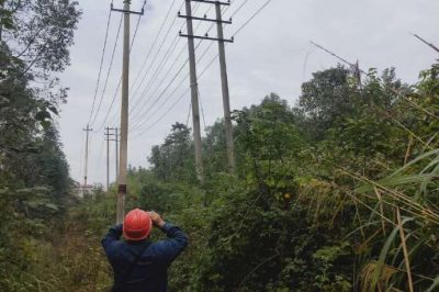 對(duì)10千伏長(zhǎng)珠線(xiàn)進(jìn)行缺陷、隱患排查工作