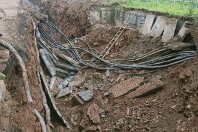 切記：電纜通道 禁止開挖！