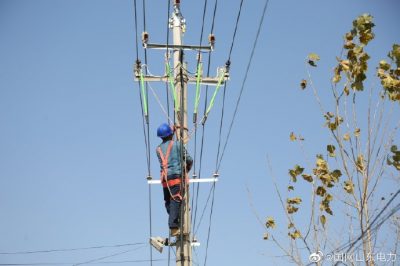 對10千伏北鄌郚線部分老舊線路進行施工改造