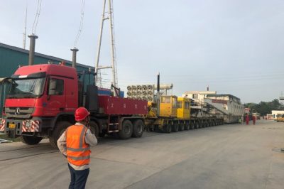 鄱陽湖±800千伏換流站28臺換流變全部運輸到位