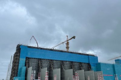 虞城（姑蘇）800千伏換流站極2高端防火墻順利結頂